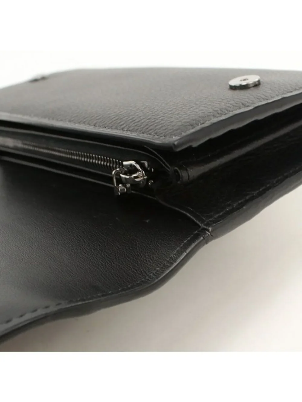 Dior Long Flap Wallet CD Icon Bifold Grained Calfskin